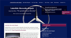 Desktop Screenshot of lakesidemercedesrepair.com